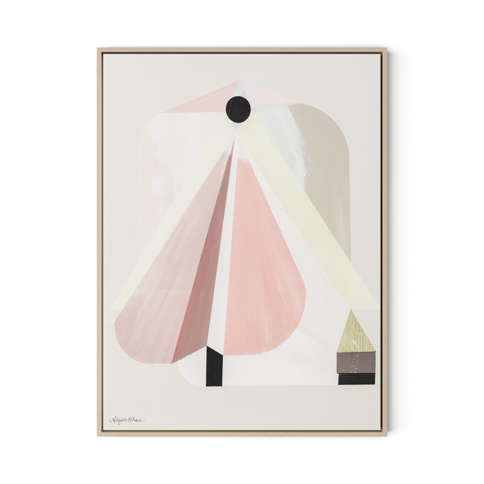 A Small Doorway Canvas Floater Framed / 24 x 32 in / Natural Maple