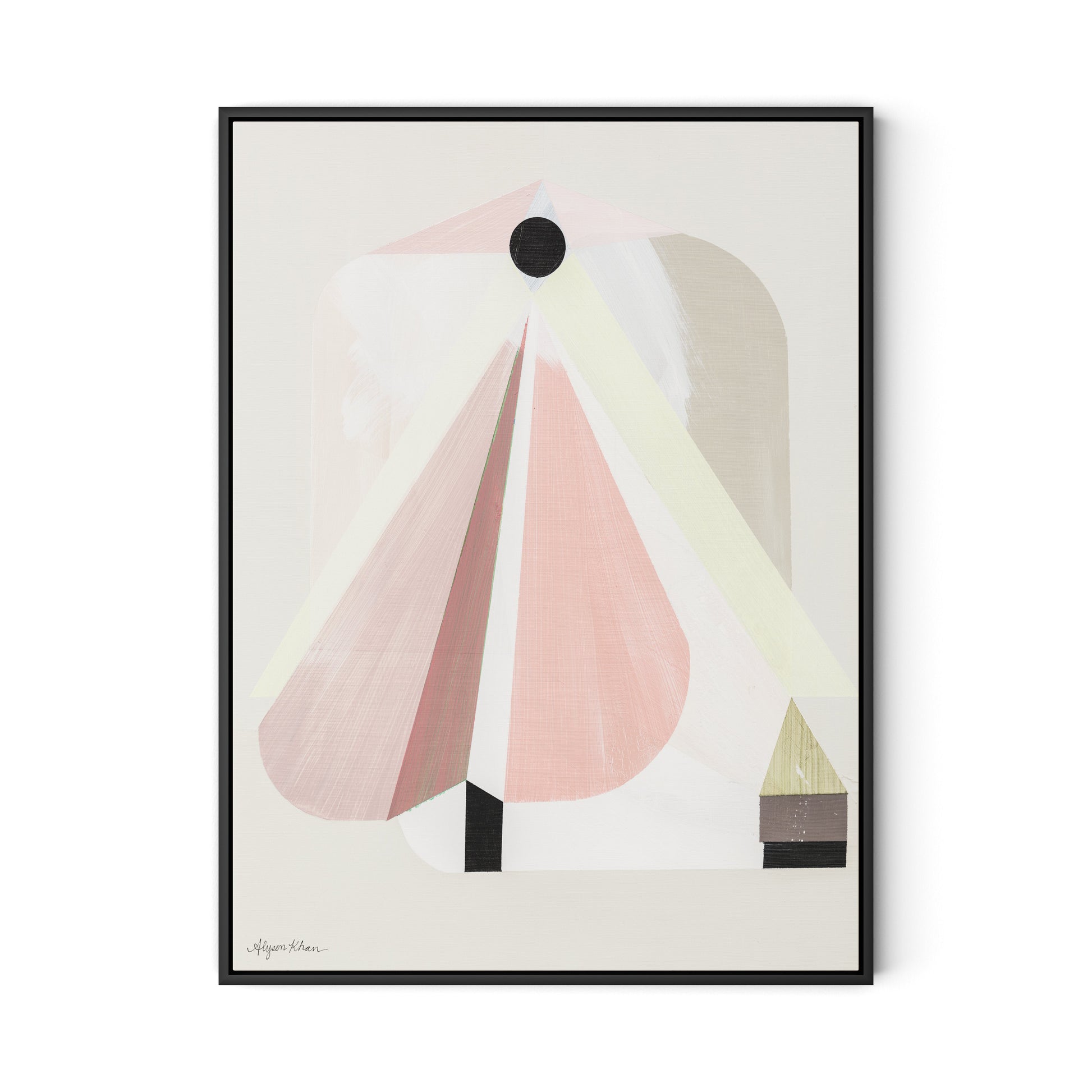 A Small Doorway Canvas Floater Framed / 24 x 32 in / Black