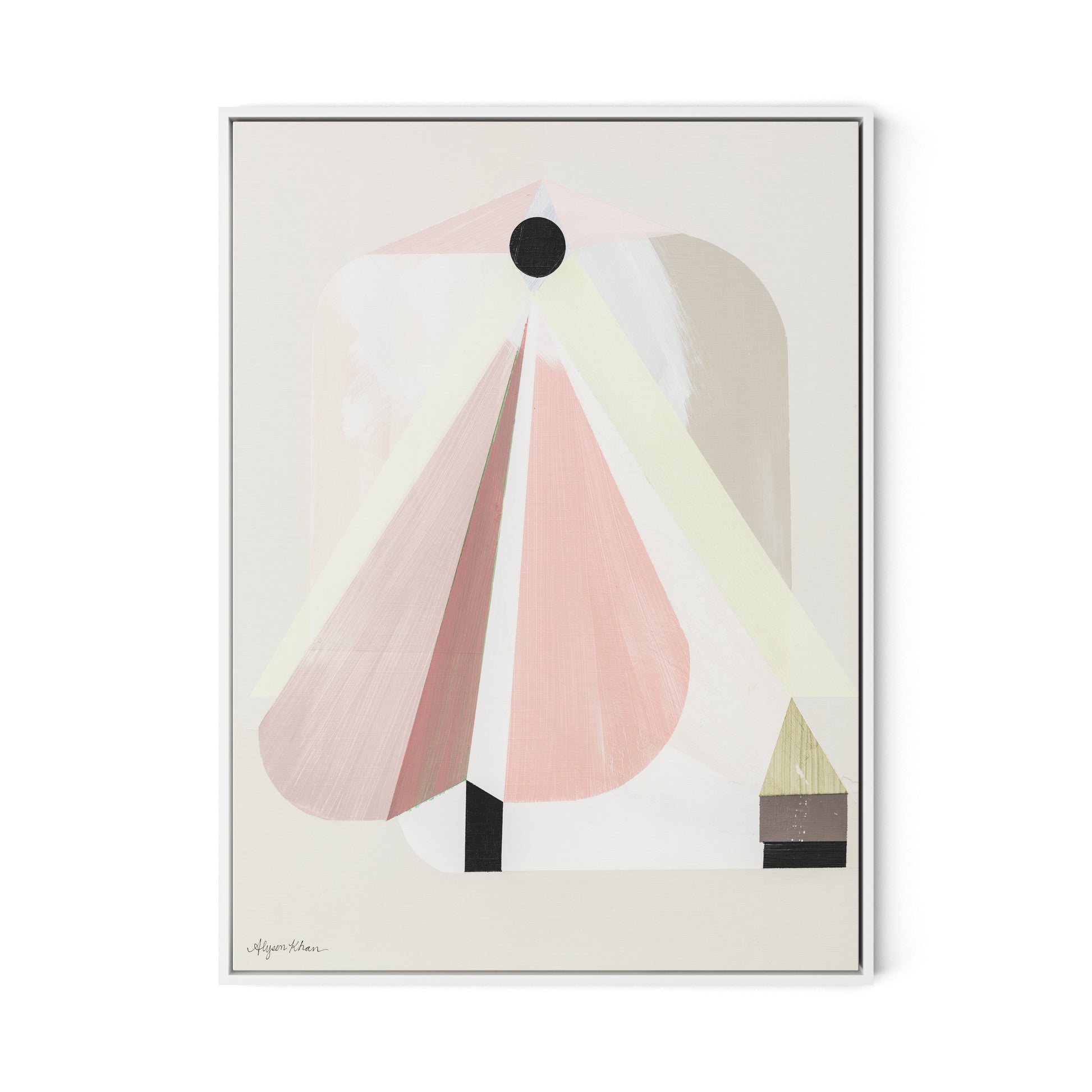 A Small Doorway Canvas Floater Framed / 24 x 32 in / White