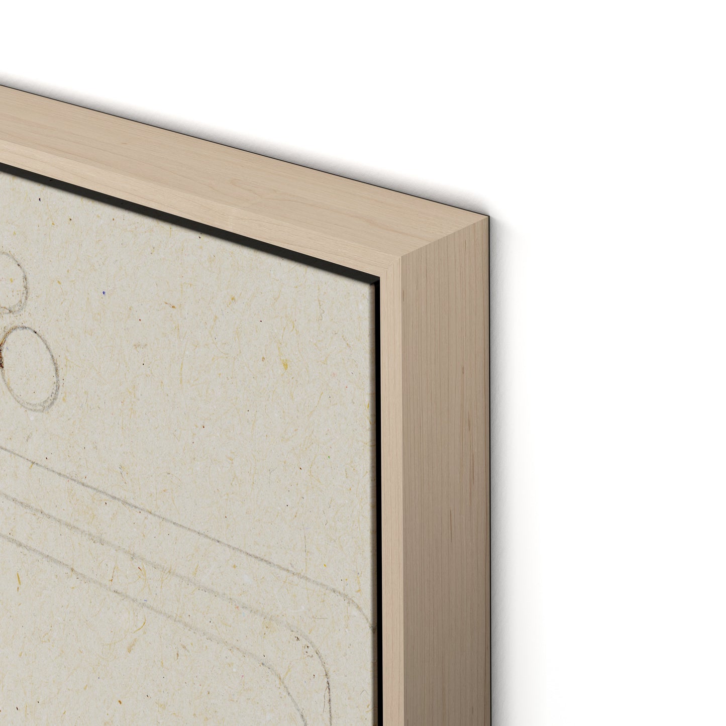 Indirect Canvas Floater Framed / 26 x 32 in / Natural Maple