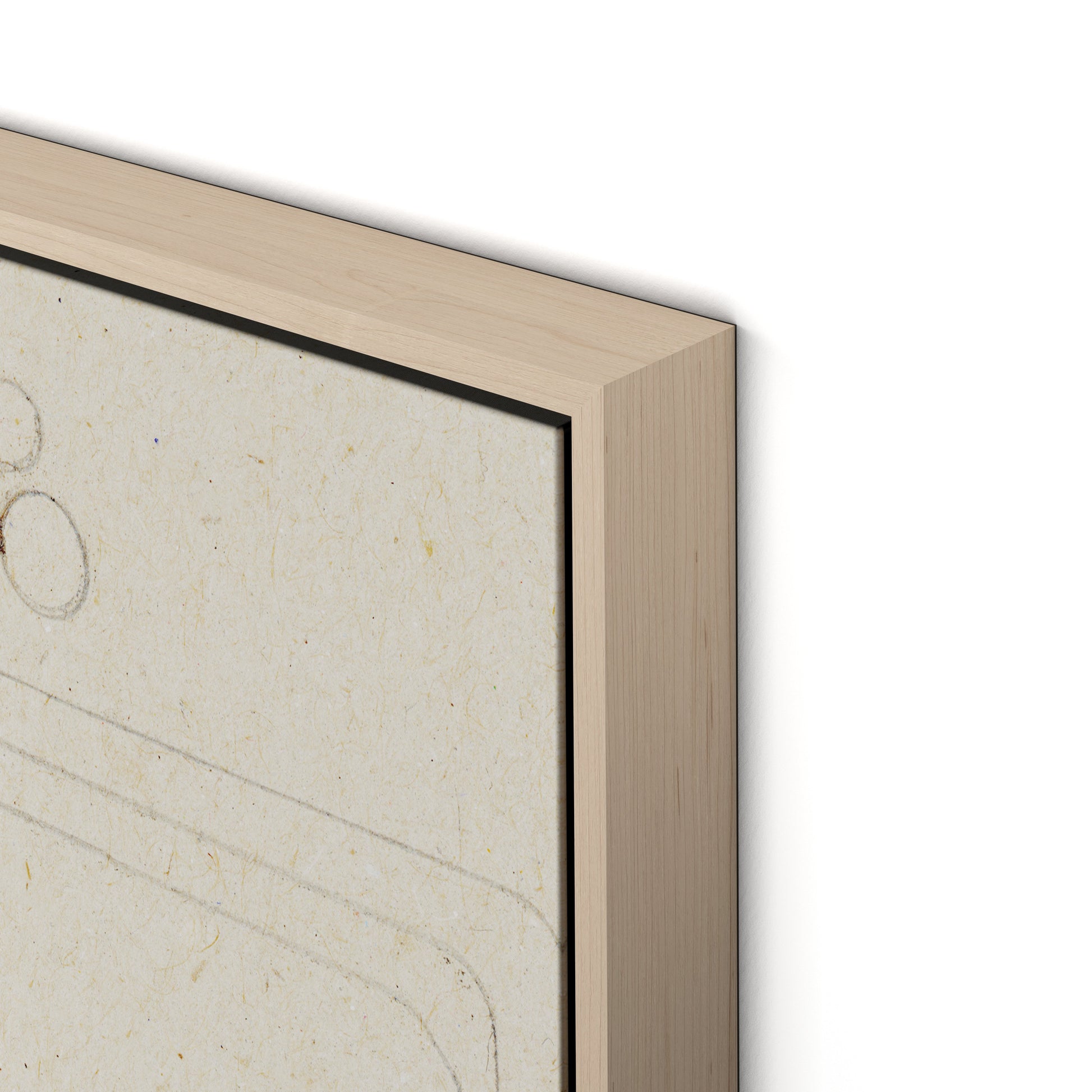 Indirect Canvas Floater Framed / 26 x 32 in / Natural Maple