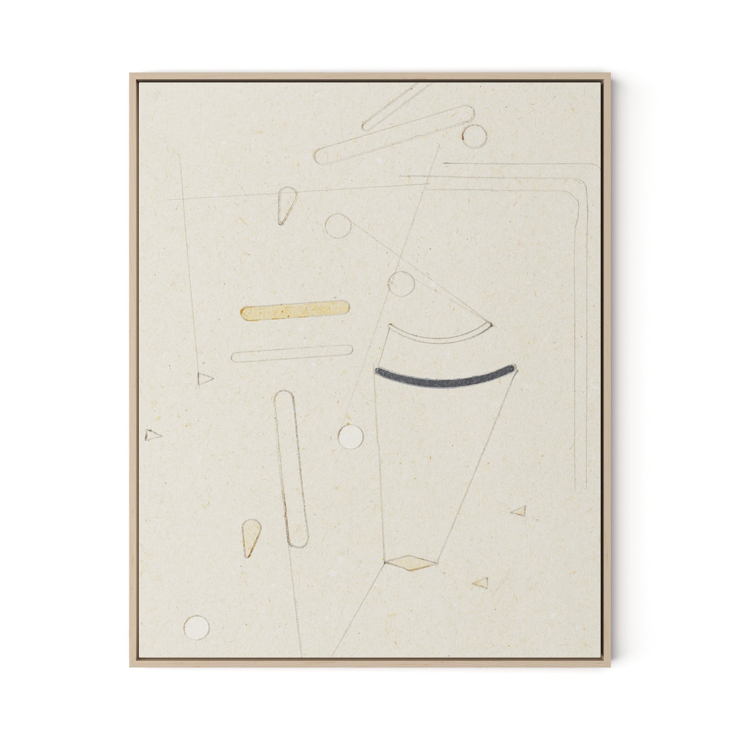 Indirect Canvas Floater Framed / 26 x 32 in / Natural Maple