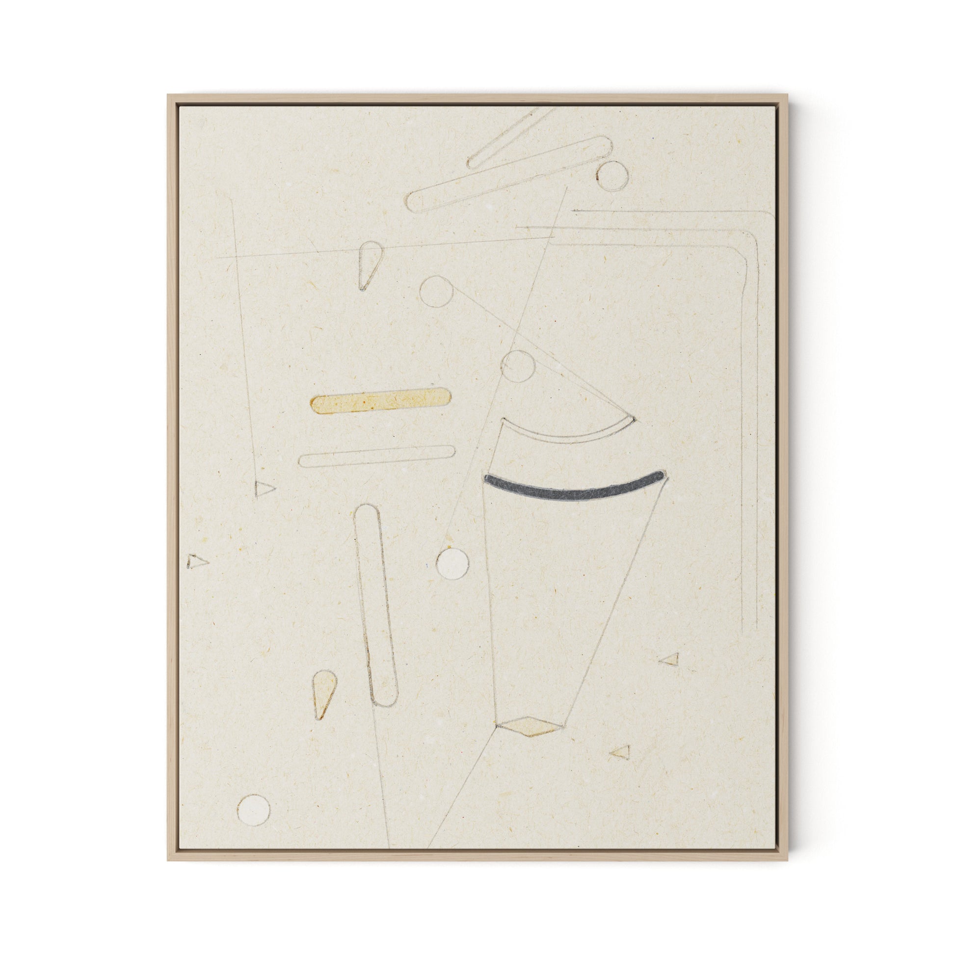 Indirect Canvas Floater Framed / 26 x 32 in / Natural Maple