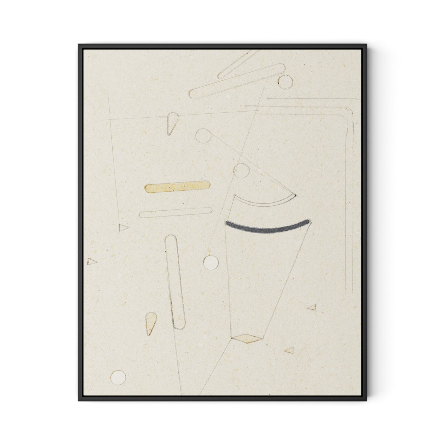 Indirect Canvas Floater Framed / 26 x 32 in / Black