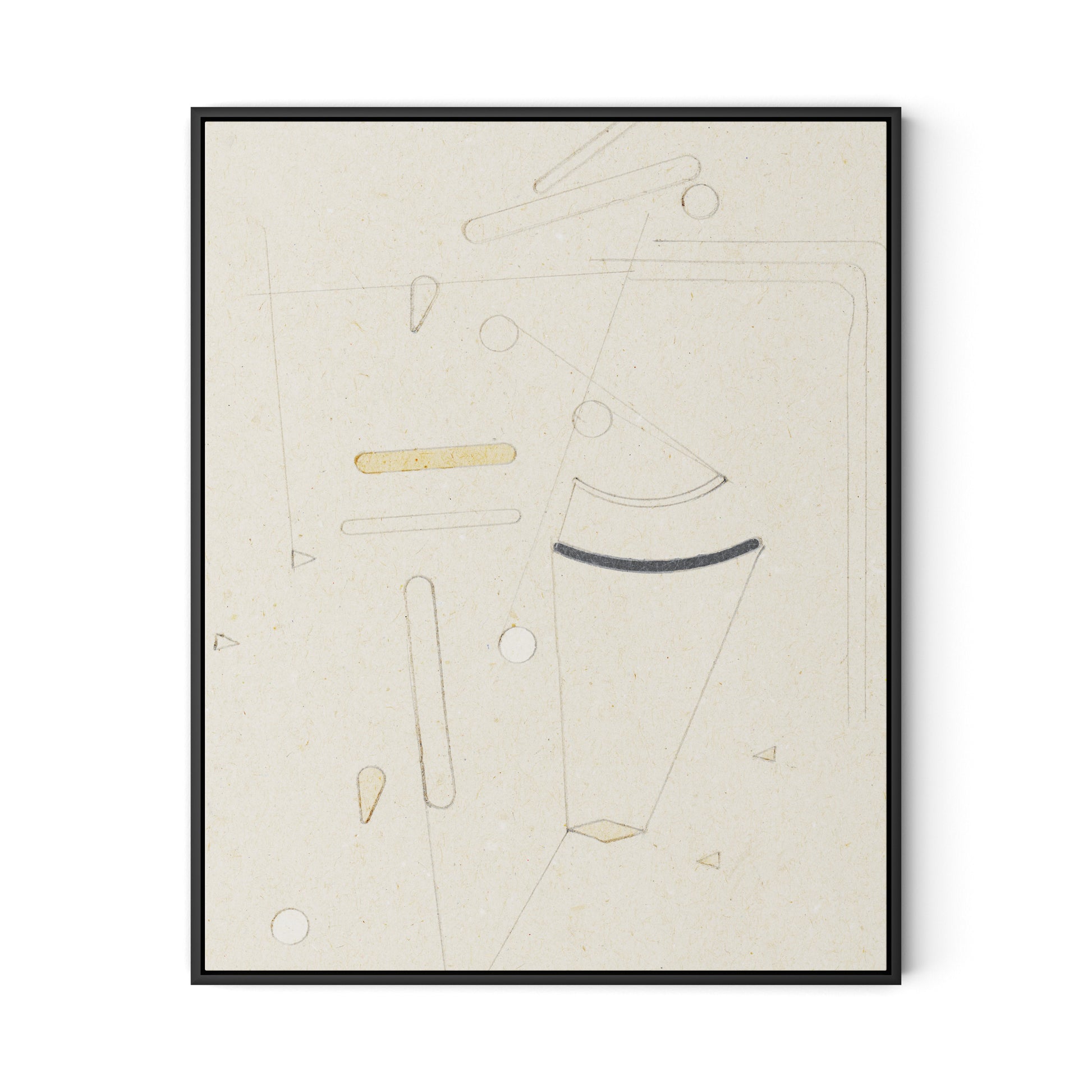 Indirect Canvas Floater Framed / 26 x 32 in / Black