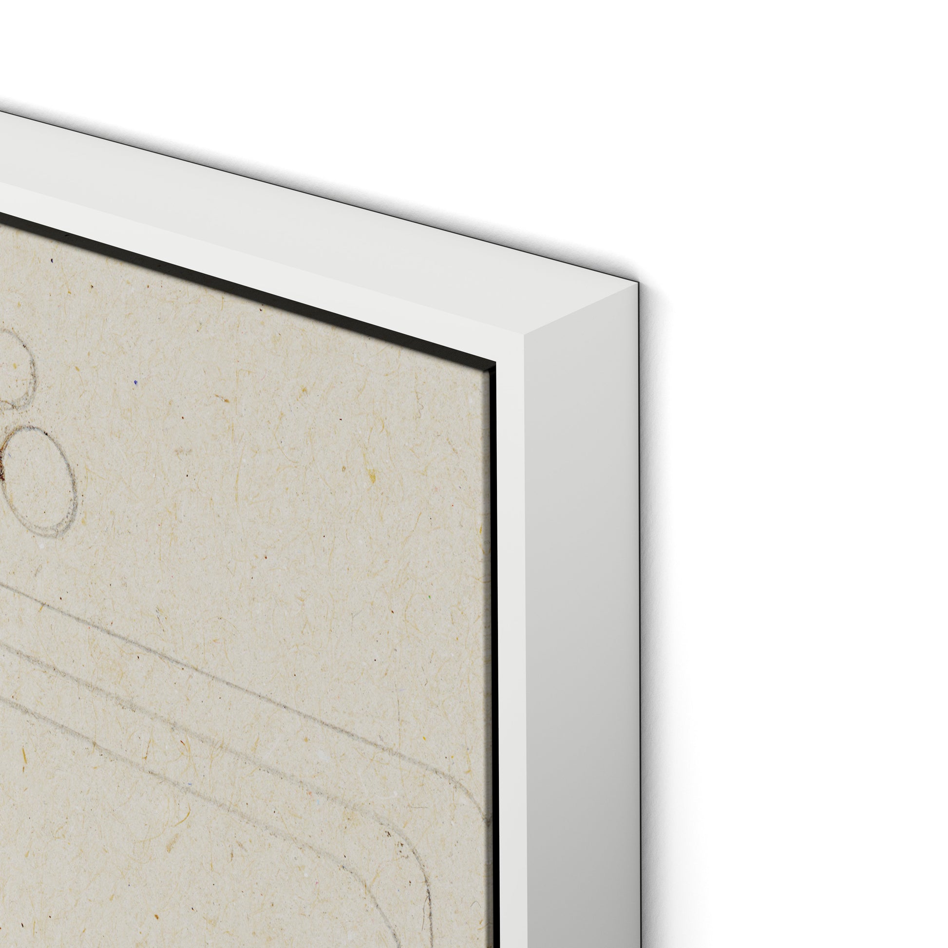 Indirect Canvas Floater Framed / 26 x 32 in / White