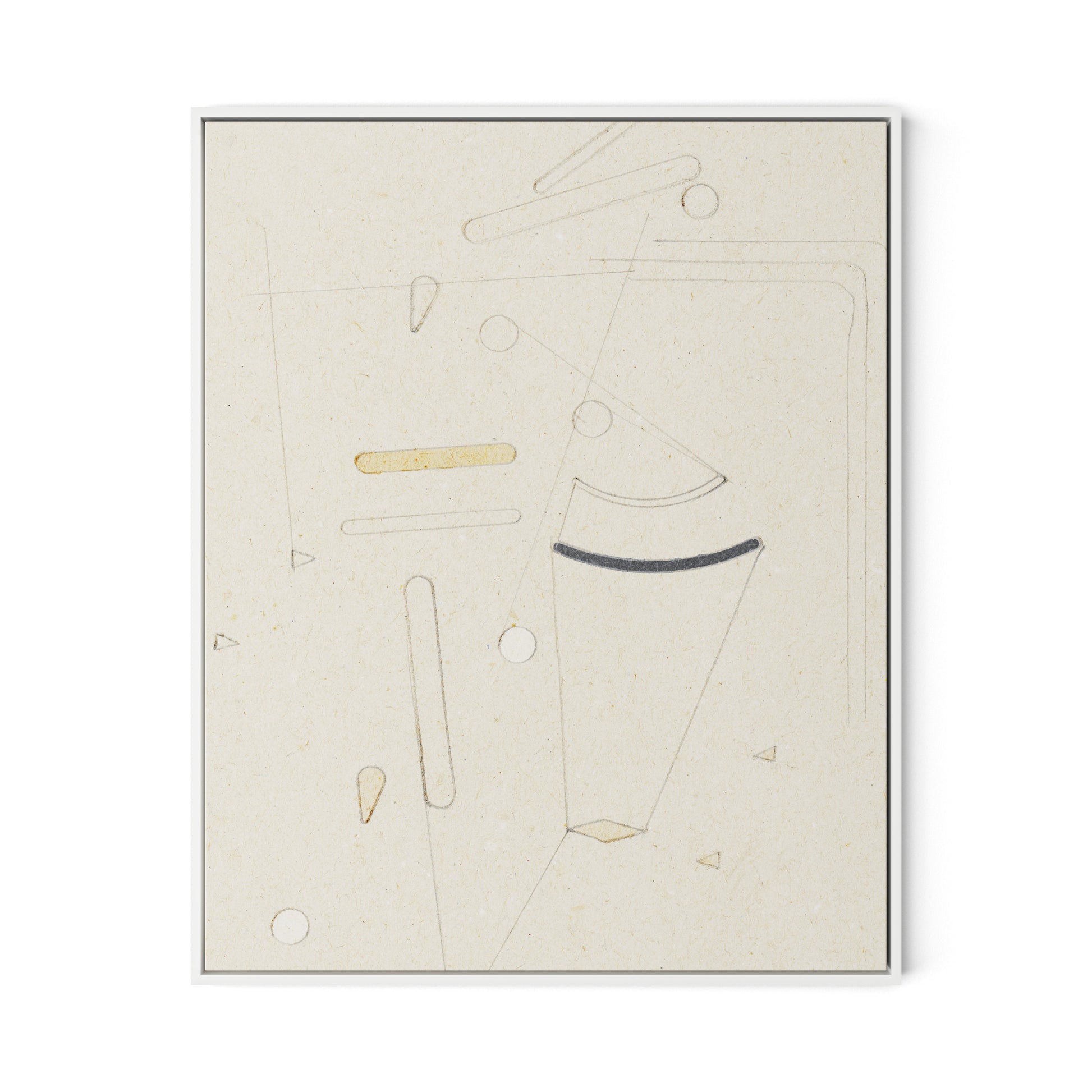 Indirect Canvas Floater Framed / 26 x 32 in / White