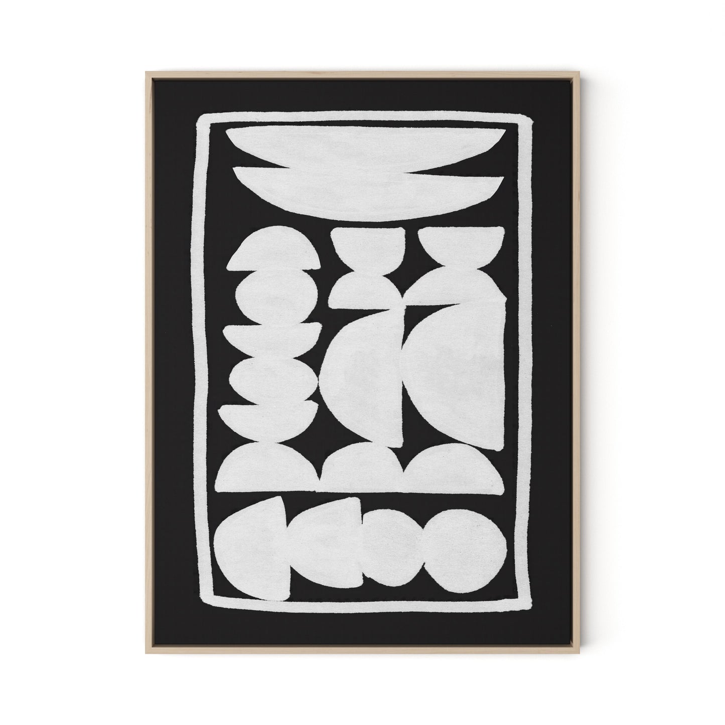 Treasury Canvas Floater Framed / 24 x 32 in / Natural Maple