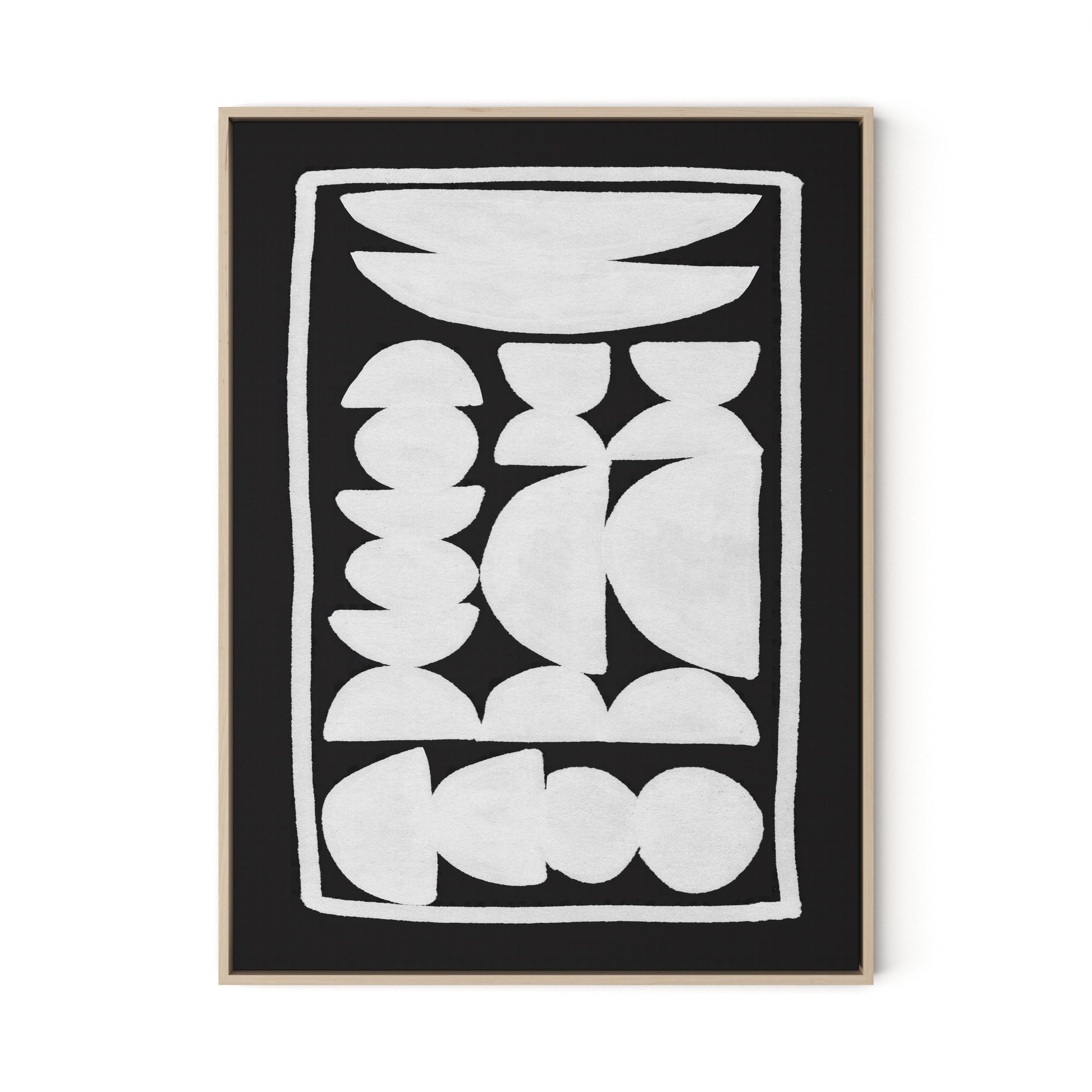 Treasury Canvas Floater Framed / 24 x 32 in / Natural Maple