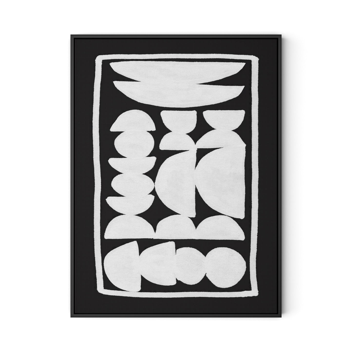 Treasury Canvas Floater Framed / 24 x 32 in / Black