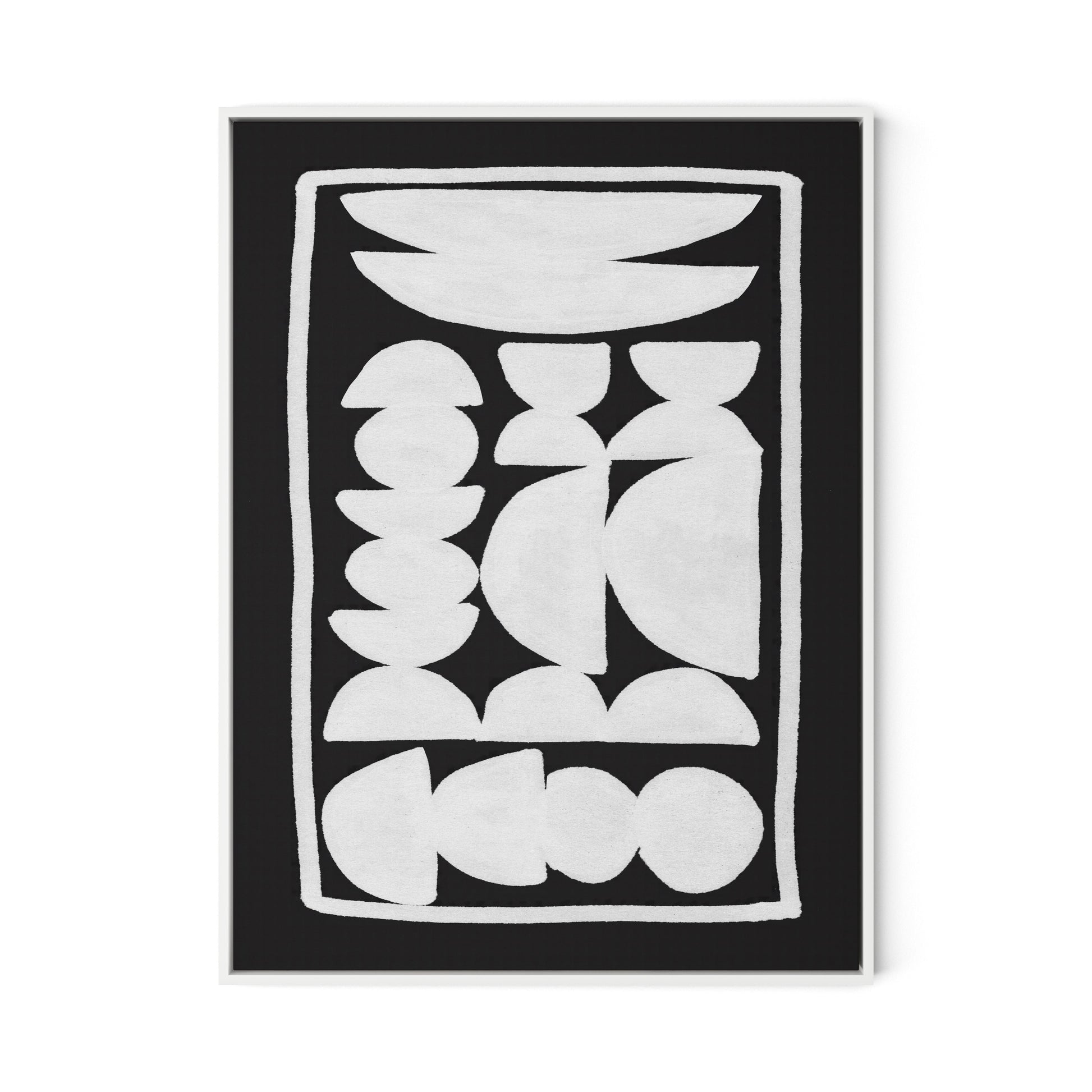 Treasury Canvas Floater Framed / 24 x 32 in / White