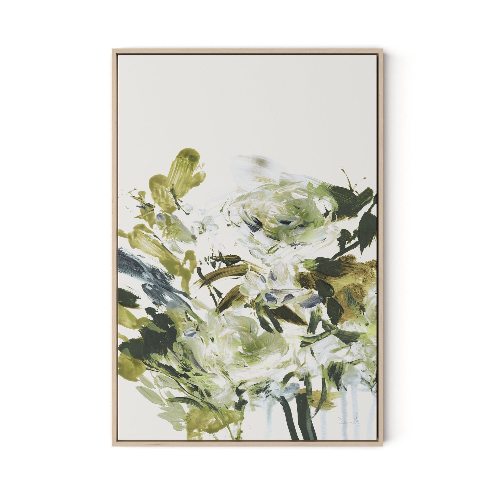 Summer Days Canvas Floater Framed / 22 x 32 in / Natural Maple