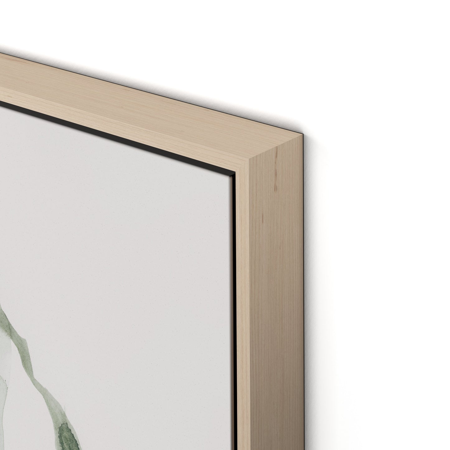 Alga 1 - Kelp Canvas Floater Framed / 24 x 32 in / Natural Maple