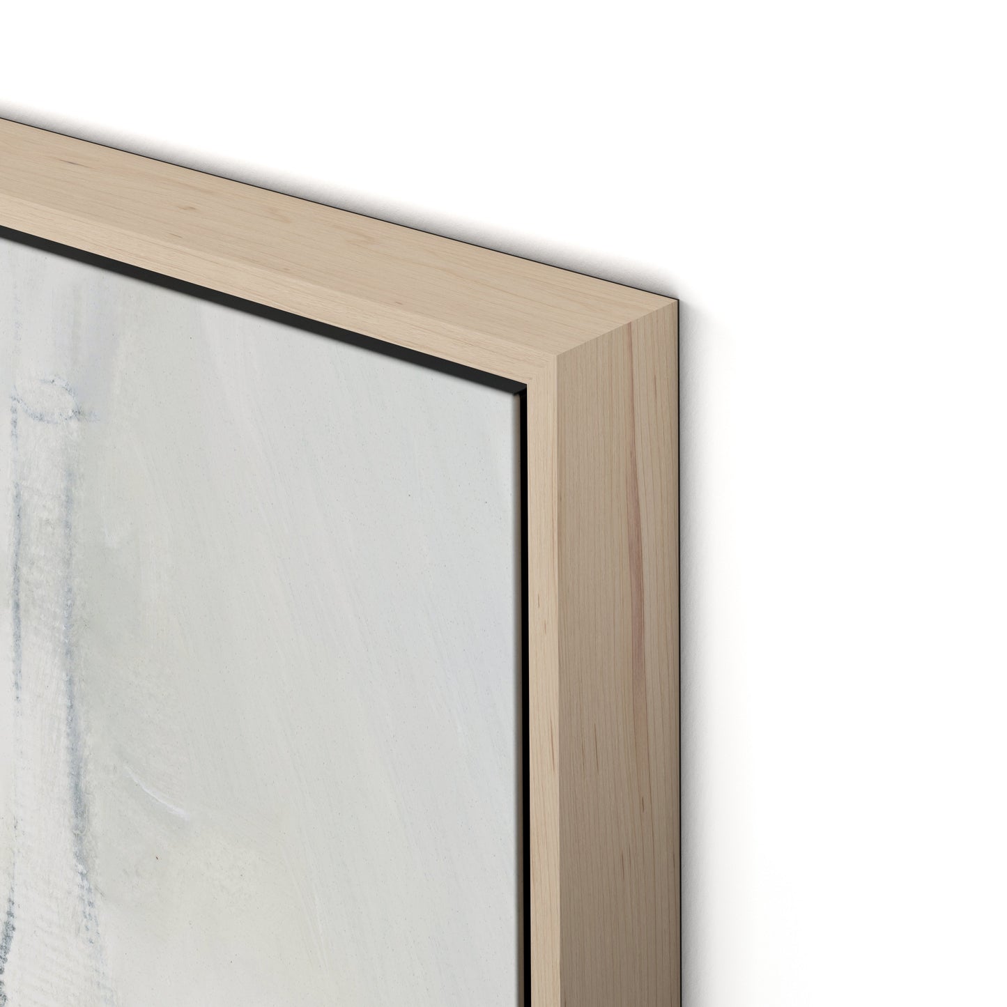 Late Lunch Canvas Floater Framed / 24 x 32 in / Natural Maple