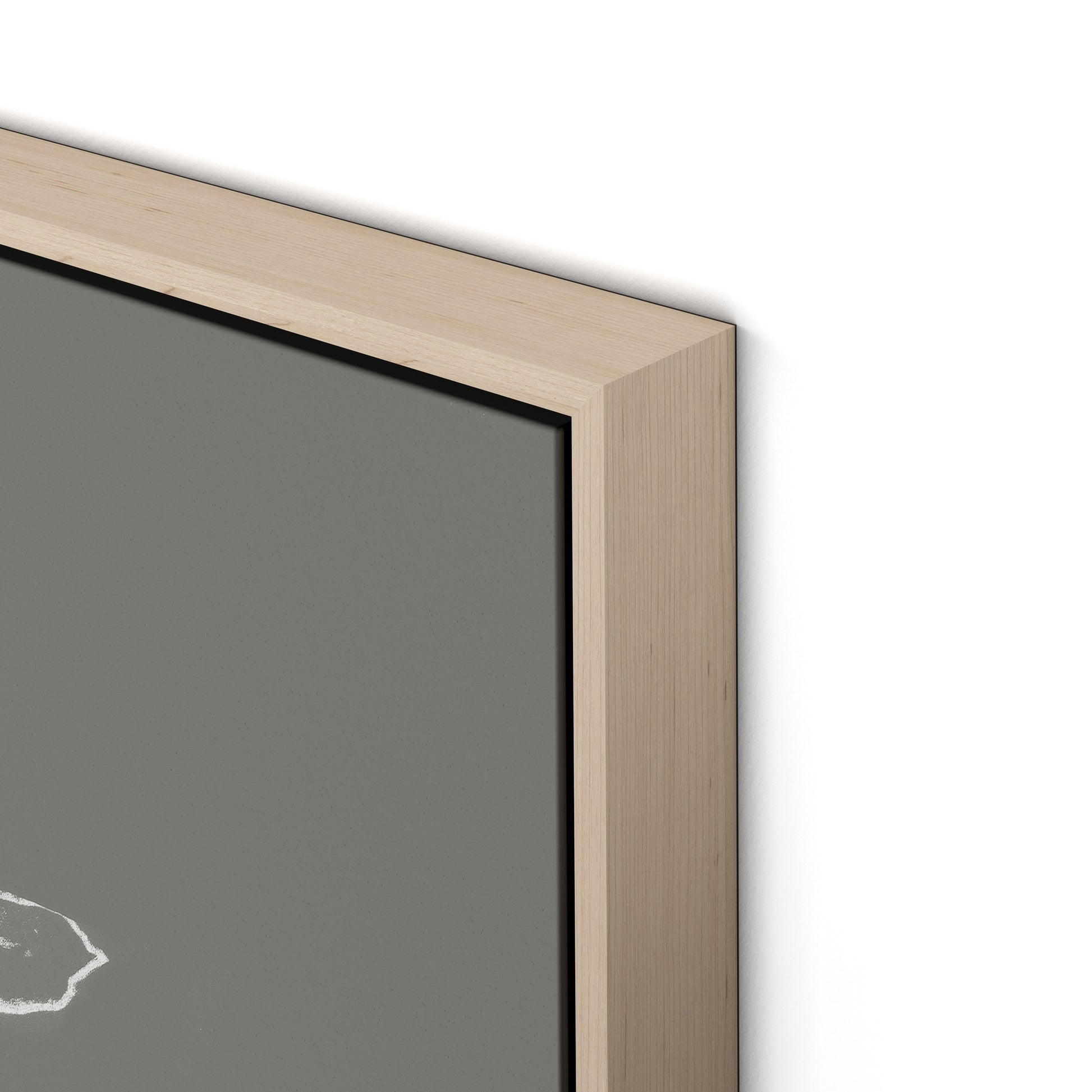 Eucalyptus Sapling - Muddled Canvas Floater Framed / 24 x 32 in / Natural Maple