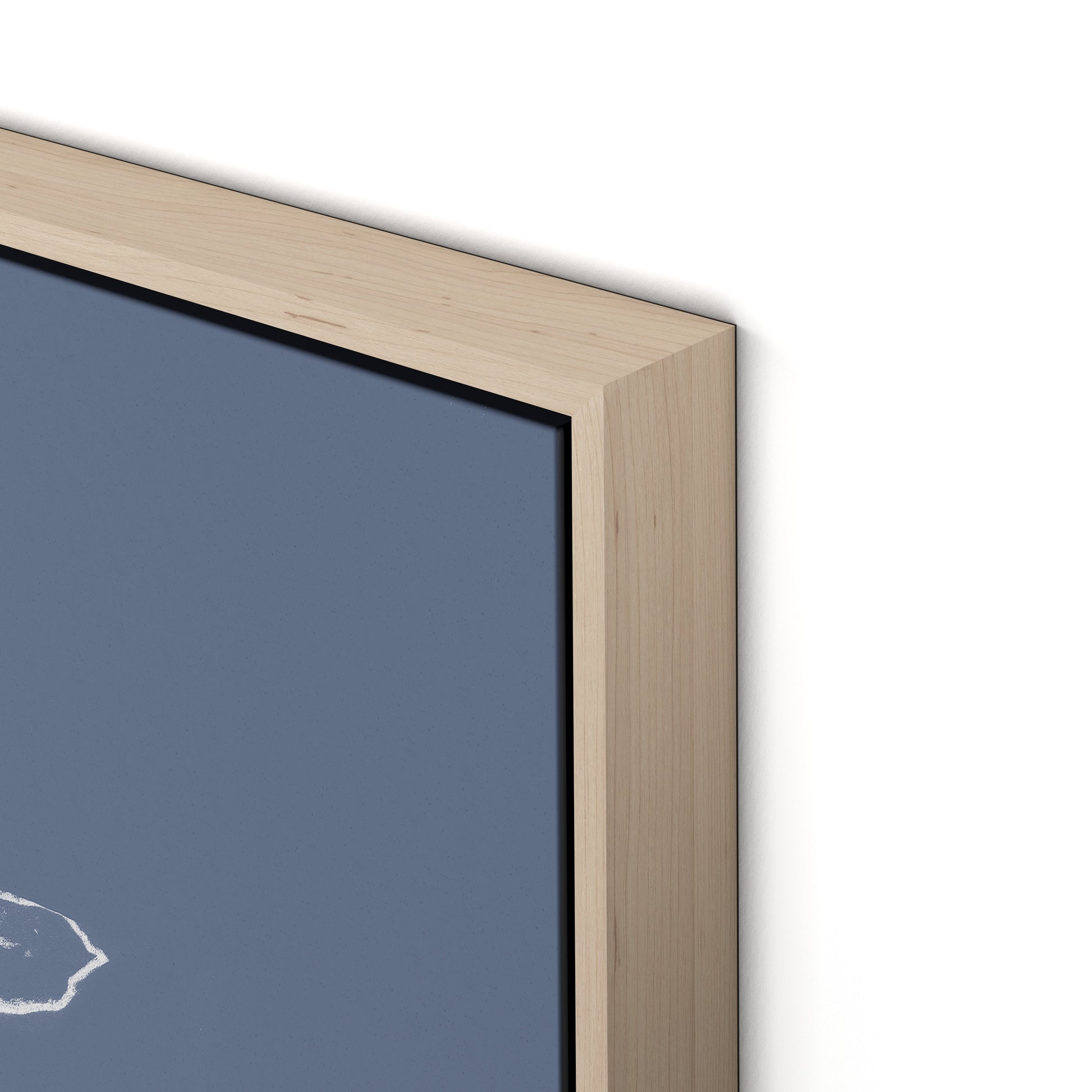 Eucalyptus Sapling Canvas Floater Framed / 24 x 32 in / Natural Maple