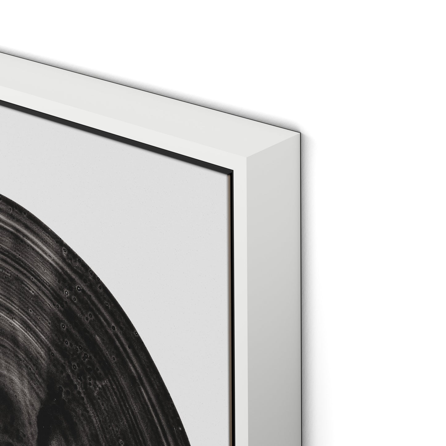 Flow Canvas Floater Framed / 24 x 32 in / White