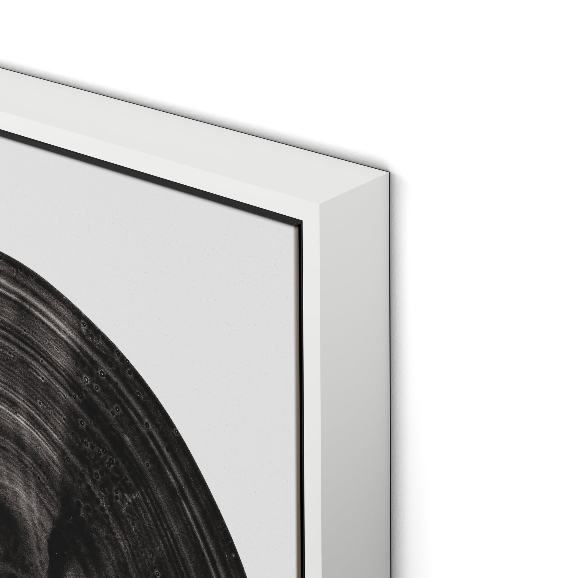 Flow Canvas Floater Framed / 24 x 32 in / White