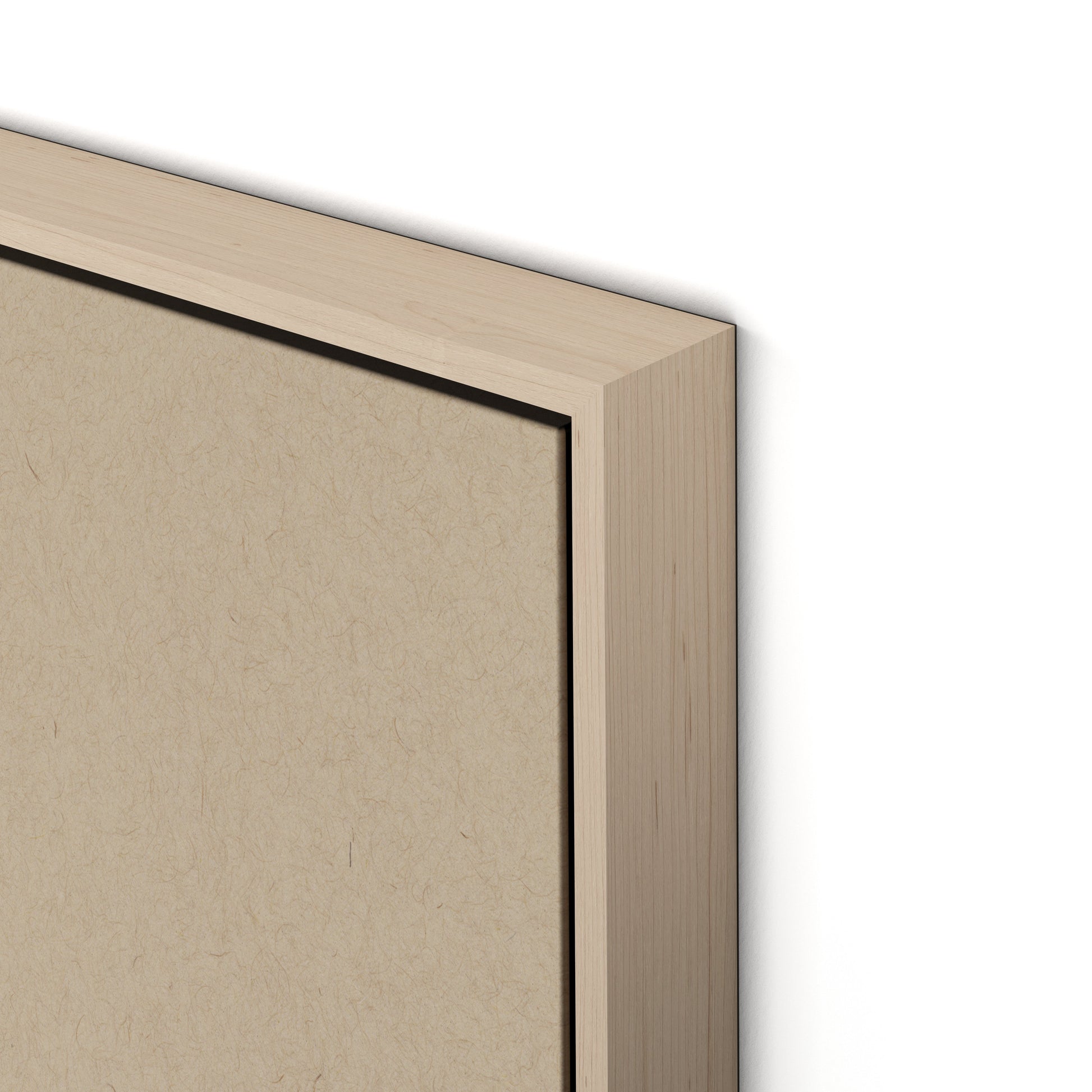 Botanical V Canvas Floater Framed / 24 x 32 in / Natural Maple