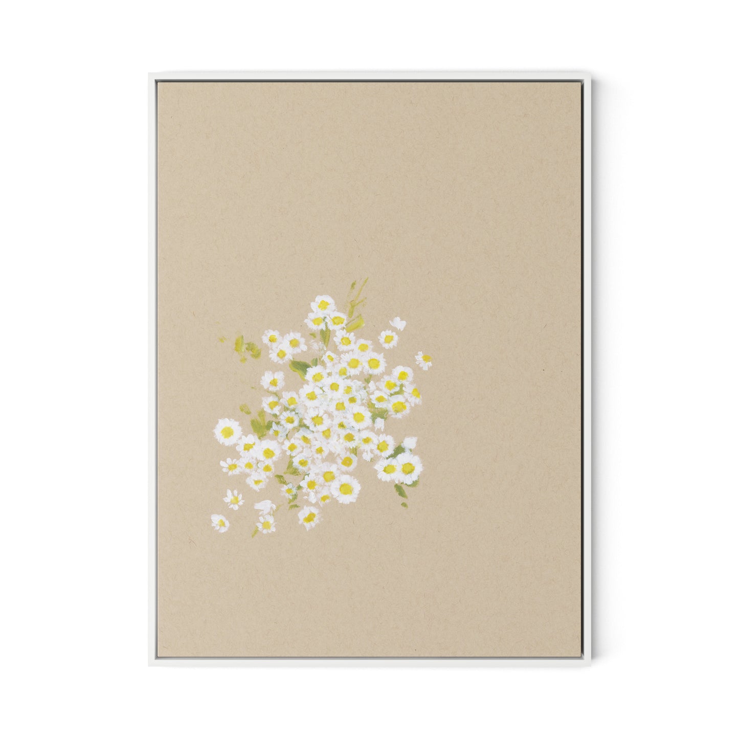 Botanical II Canvas Floater Framed / 24 x 32 in / White