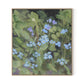 Forget Me Nots Canvas Floater Framed / 29 x 32 in / Natural Maple