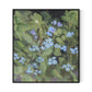 Forget Me Nots Canvas Floater Framed / 29 x 32 in / Black