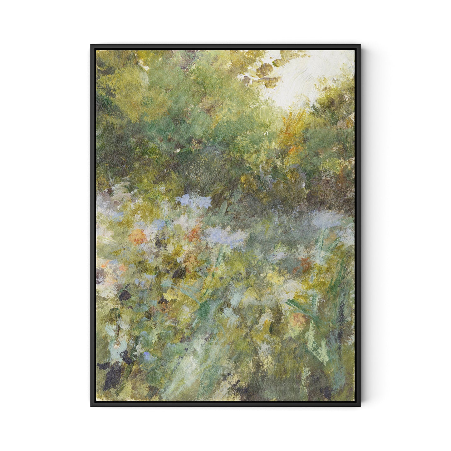 Respite V Canvas Floater Framed / 24 x 32 in / Black