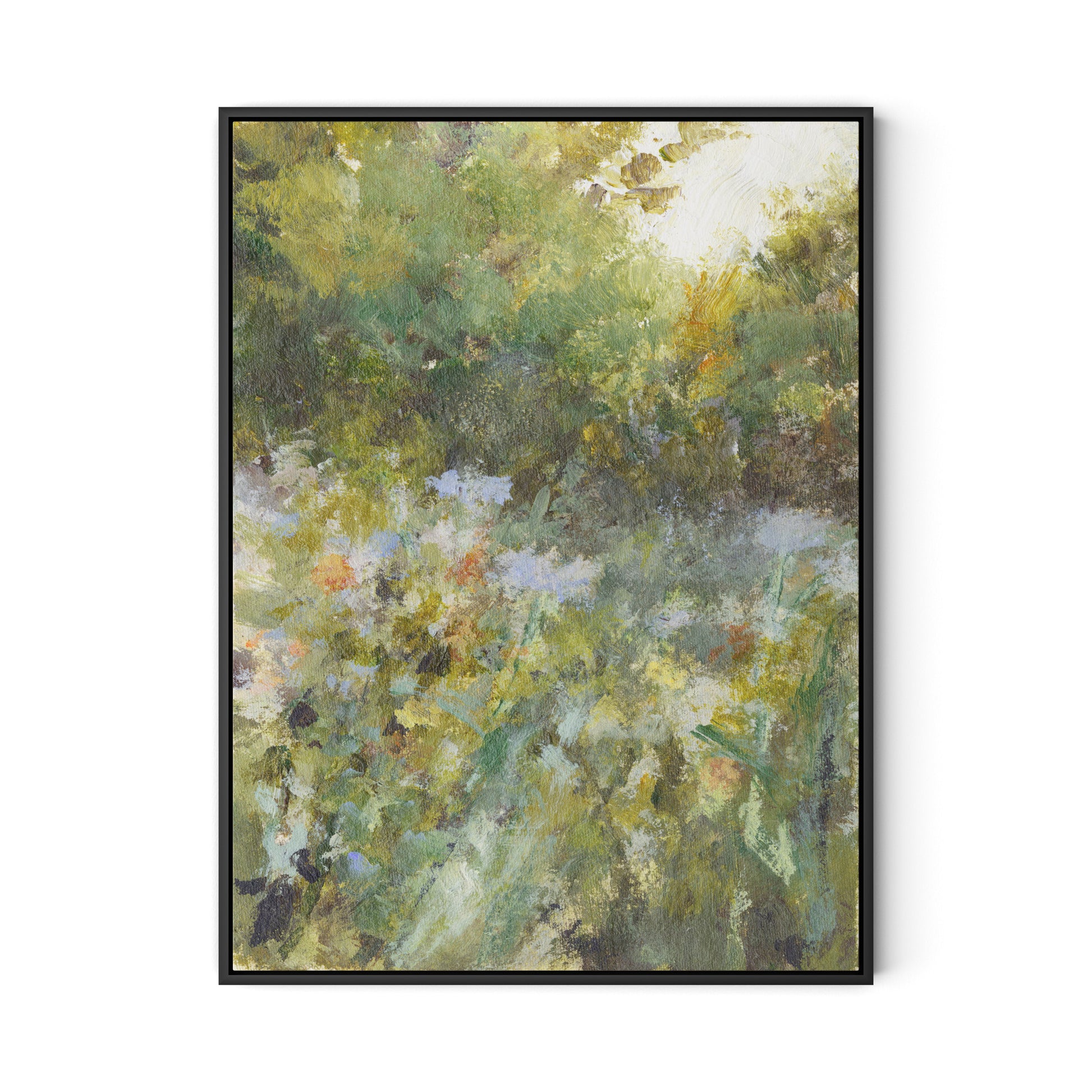 Respite V Canvas Floater Framed / 24 x 32 in / Black