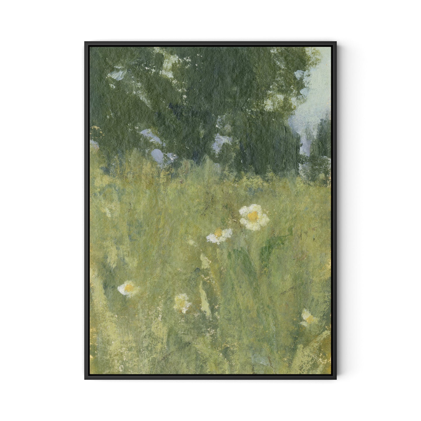 Respite XI Canvas Floater Framed / 24 x 32 in / Black