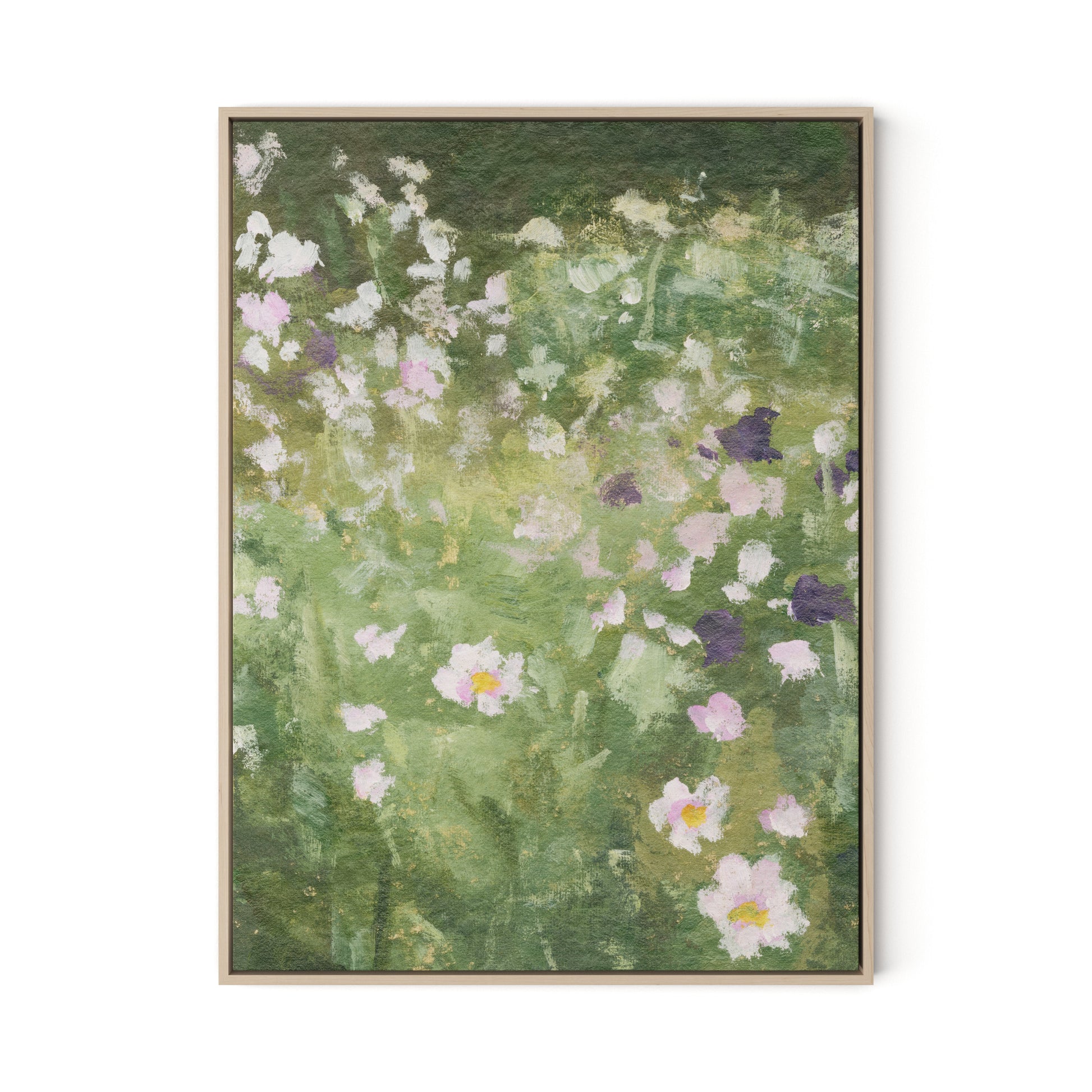 Tapestry III Canvas Floater Framed / 24 x 32 in / Natural Maple