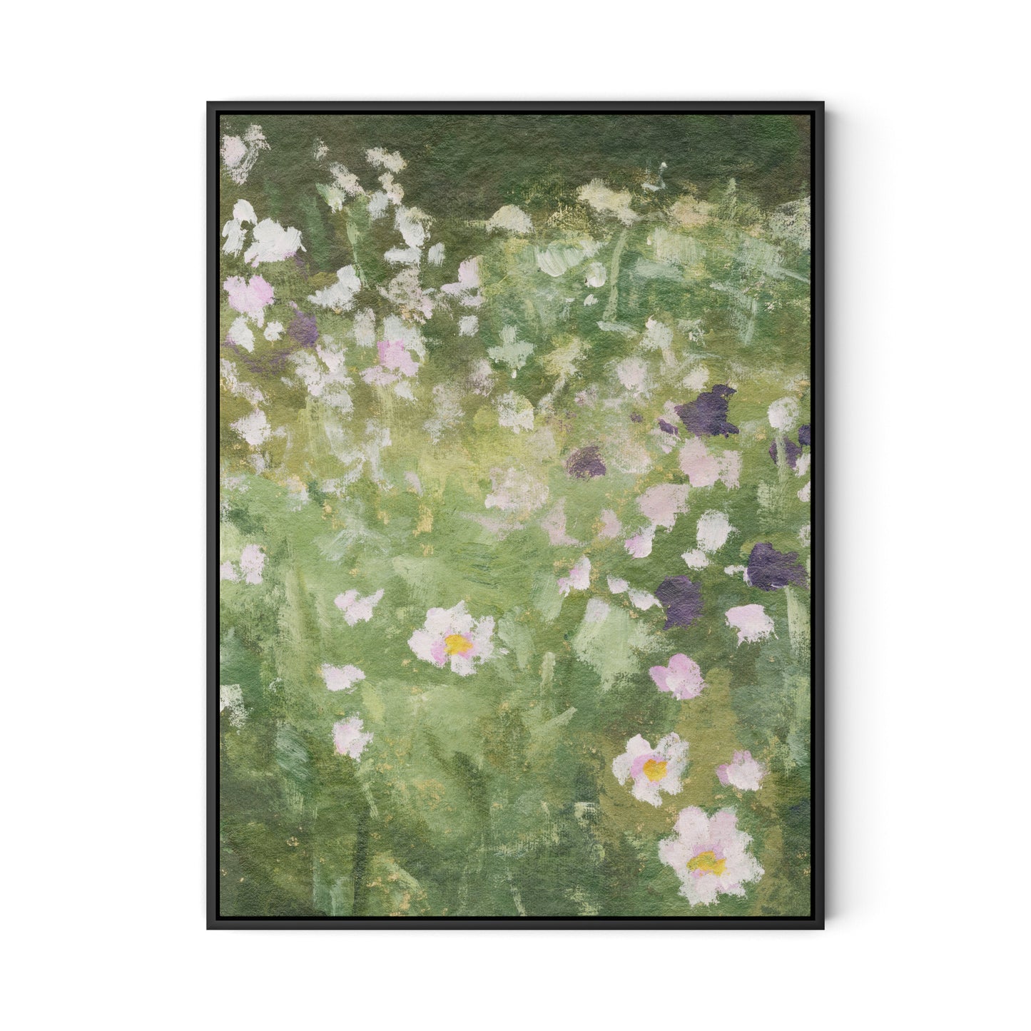 Tapestry III Canvas Floater Framed / 24 x 32 in / Black