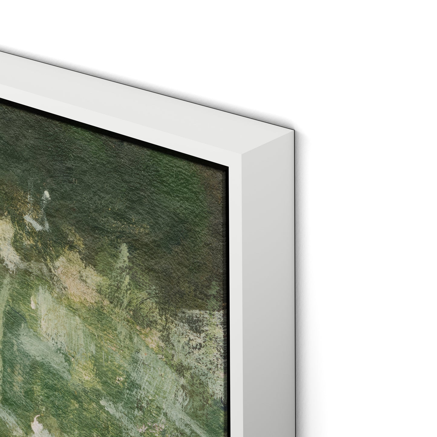 Tapestry III Canvas Floater Framed / 24 x 32 in / White