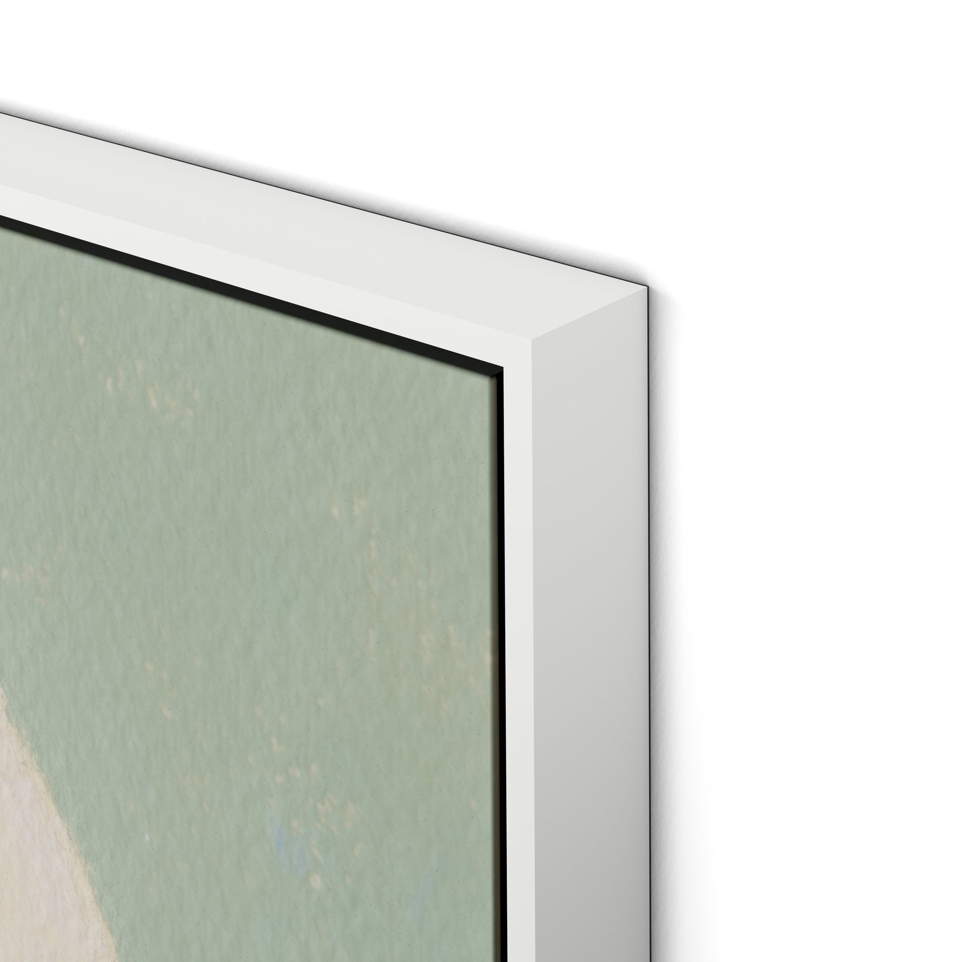 Vignette XIX Canvas Floater Framed / 24 x 32 in / White