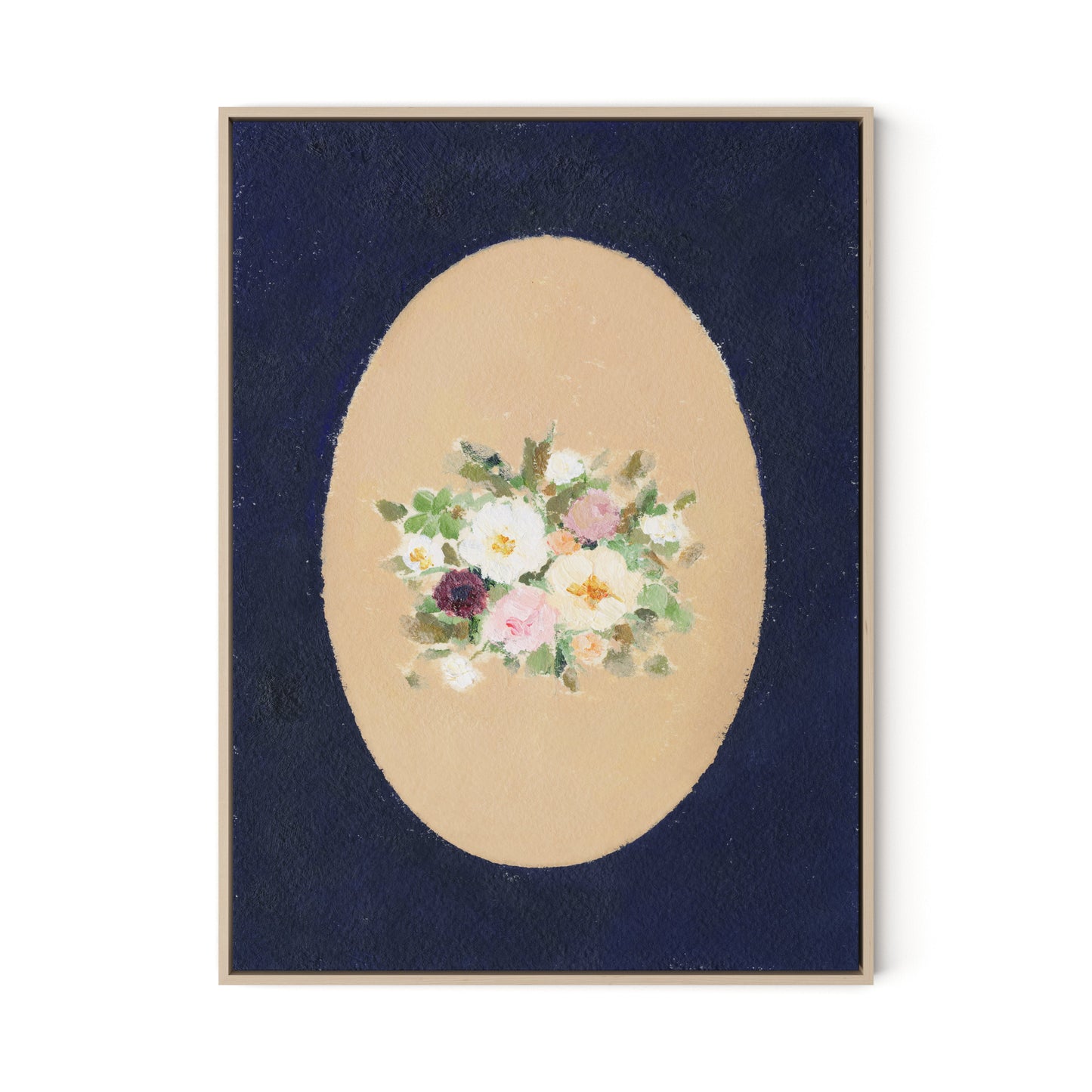 Vignette VII Canvas Floater Framed / 24 x 32 in / Natural Maple