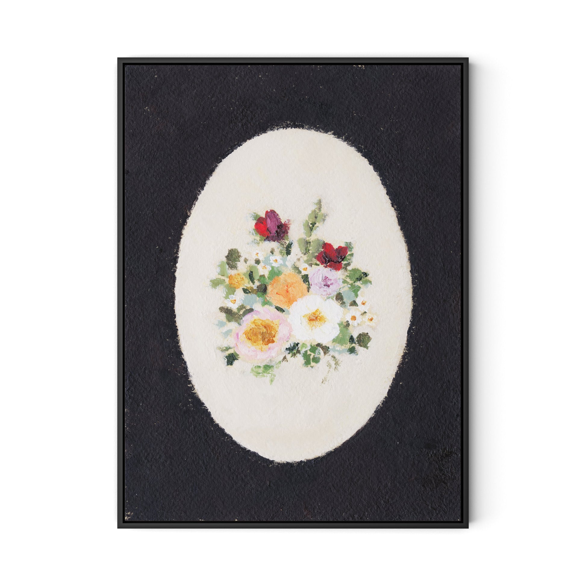 Vignette IV Canvas Floater Framed / 24 x 32 in / Black