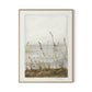 Lakeside Florets Canvas Floater Framed / 24 x 32 in / Natural Maple