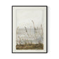Lakeside Florets Canvas Floater Framed / 24 x 32 in / Black
