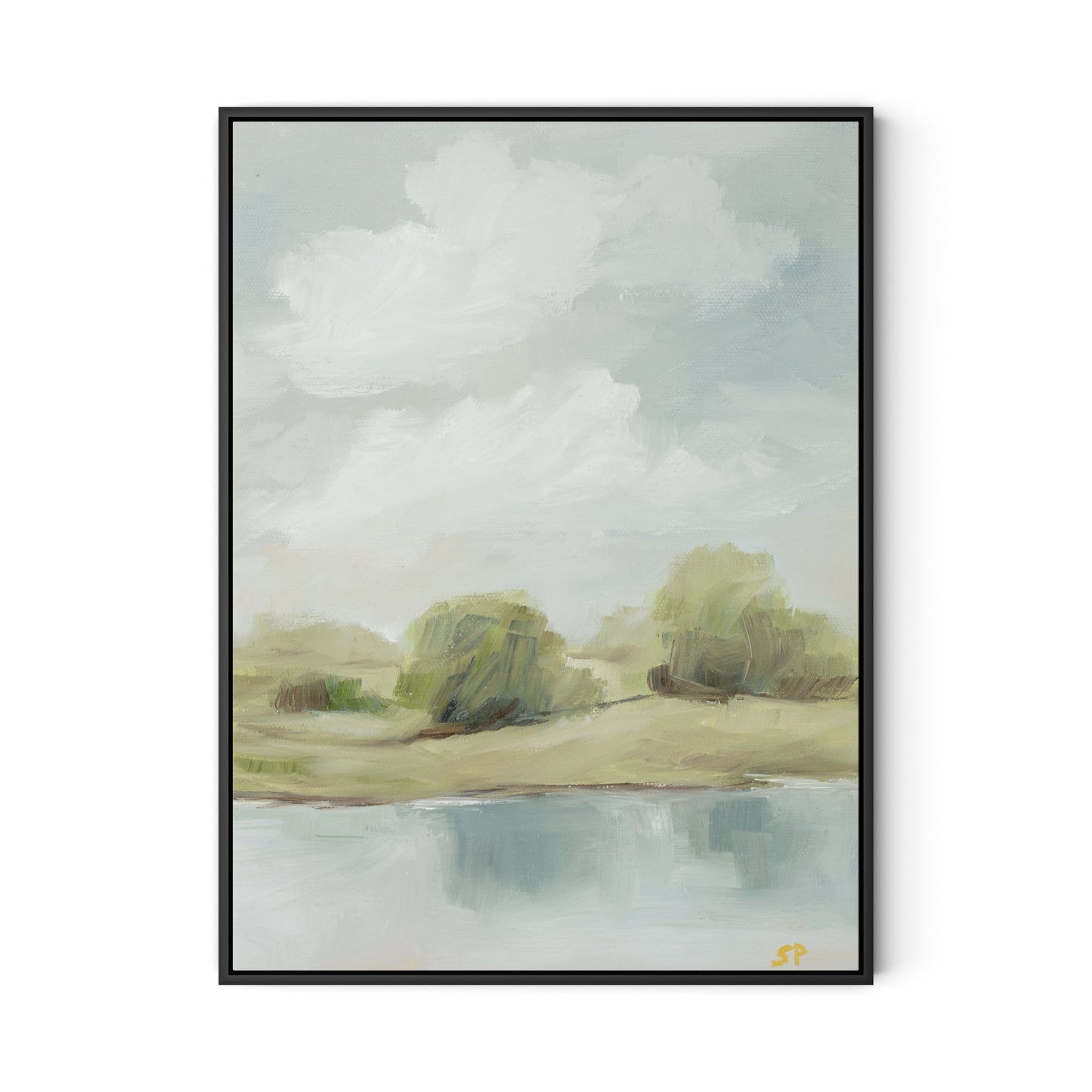 Summer in June Canvas Floater Framed / 24 x 32 in / Black