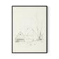 Barn and Tire Swing Canvas Floater Framed / 24 x 32 in / Black