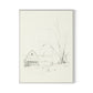 Barn and Tire Swing Canvas Floater Framed / 24 x 32 in / White