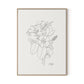 All Flowers Canvas Floater Framed / 24 x 32 in / Natural Maple