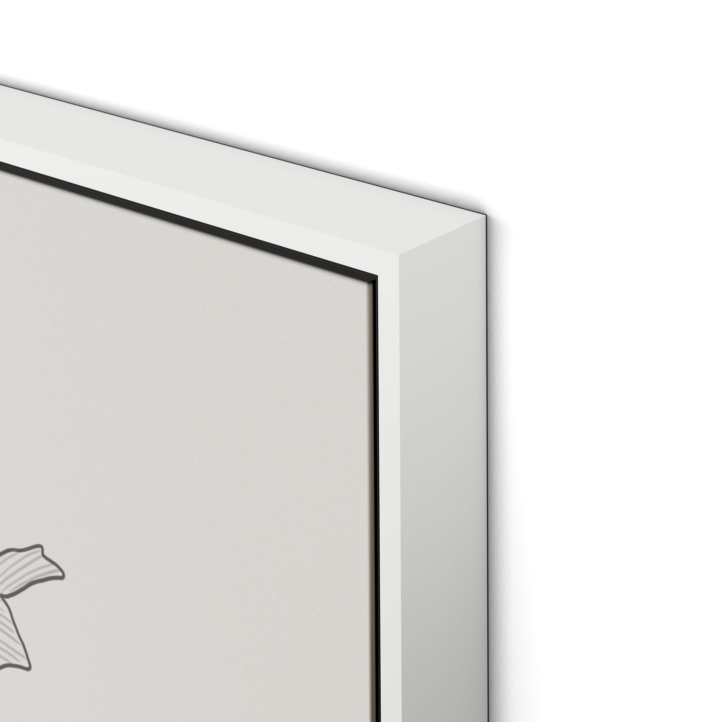 All Flowers Canvas Floater Framed / 24 x 32 in / White