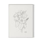 All Flowers Canvas Floater Framed / 24 x 32 in / White