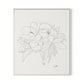 Magnolia Canvas Floater Framed / 27.5 x 32 in / White