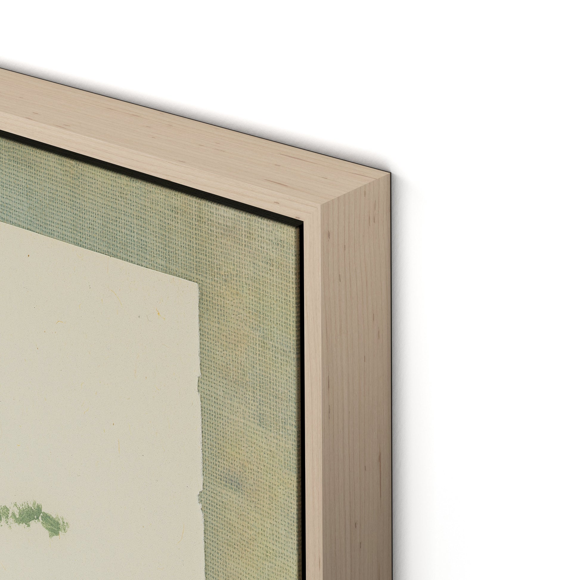 Sage Meadow Rue Canvas Floater Framed / 21.5 x 32 in / Natural Maple