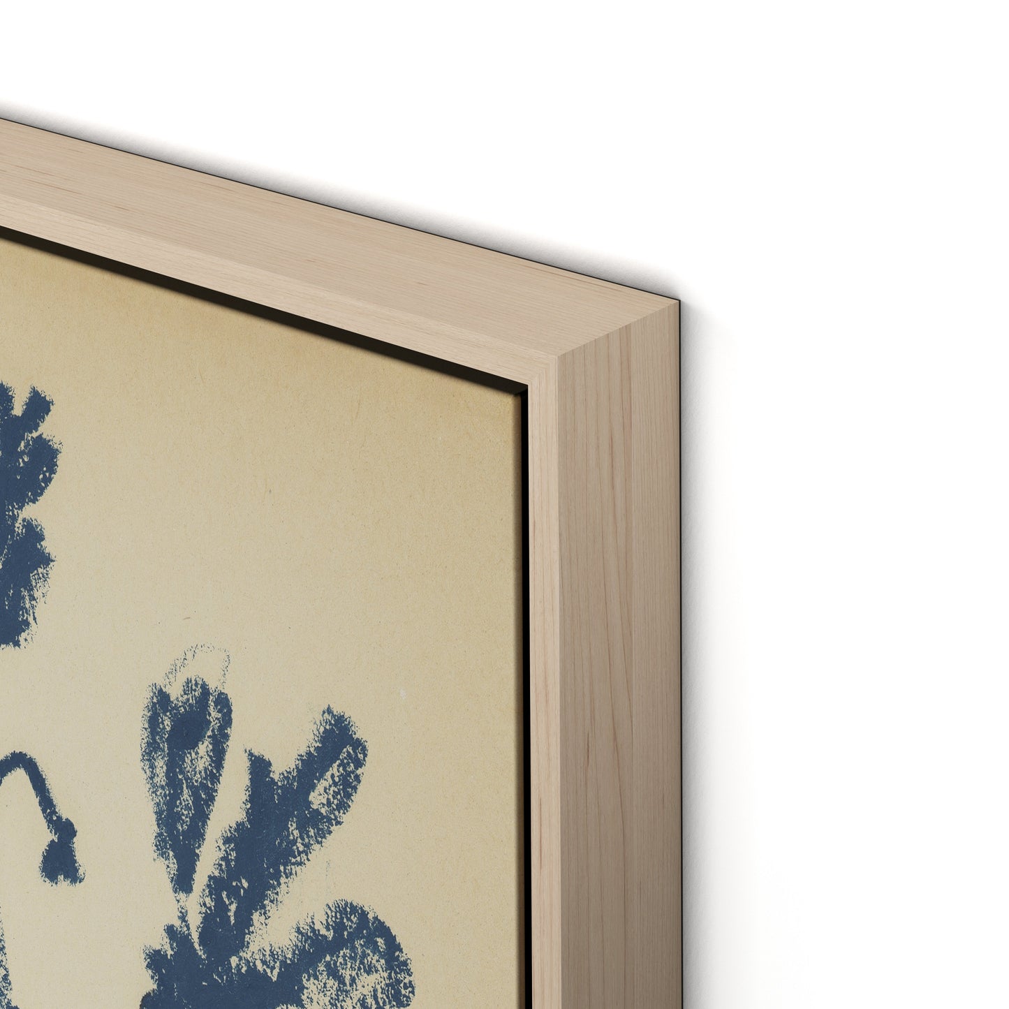 Summer Weed Canvas Floater Framed / 24 x 32 in / Natural Maple