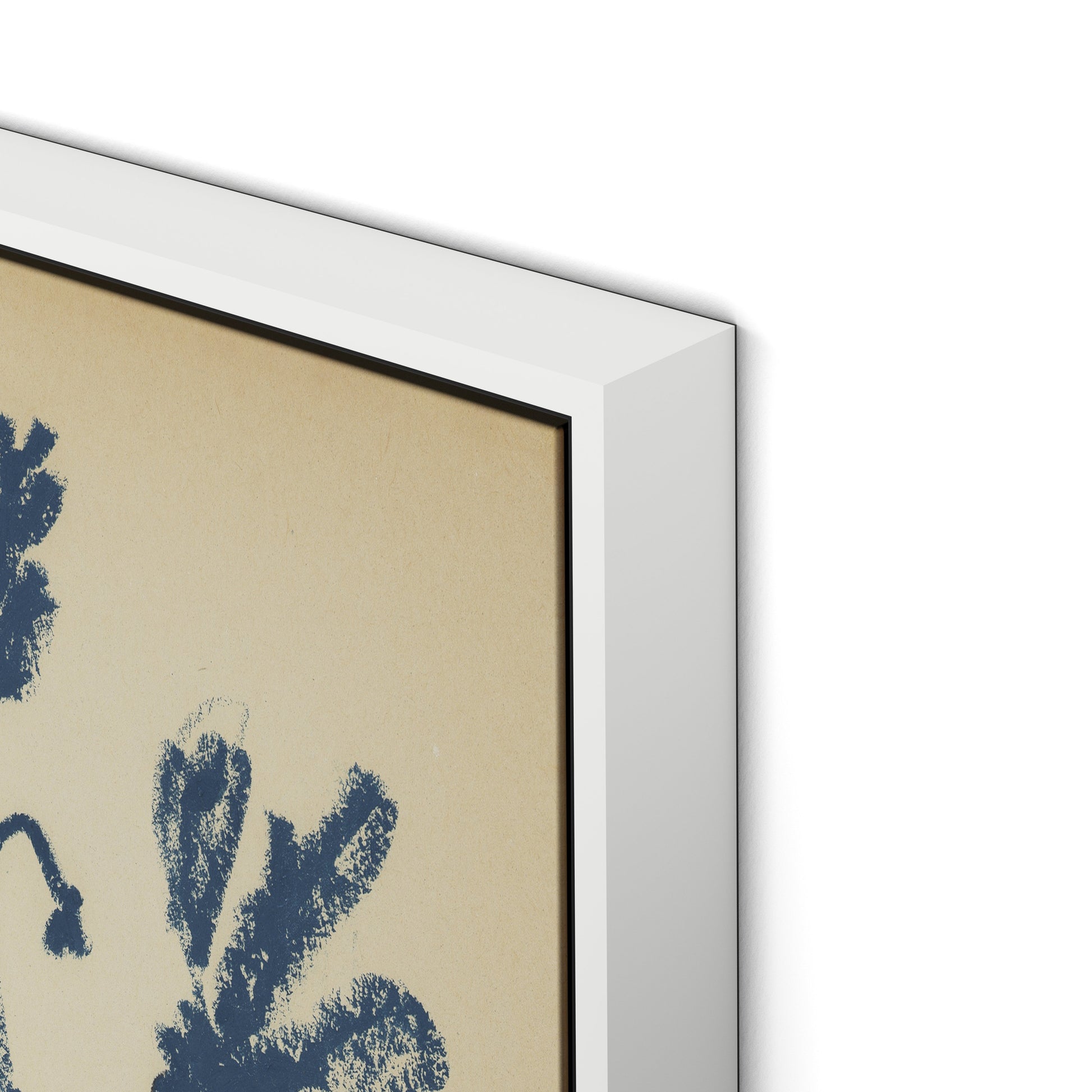 Summer Weed Canvas Floater Framed / 24 x 32 in / White