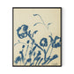 Indigo Meadow Rue Canvas Floater Framed / 26.5 x 32 in / Black