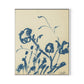 Indigo Meadow Rue Canvas Floater Framed / 26.5 x 32 in / White