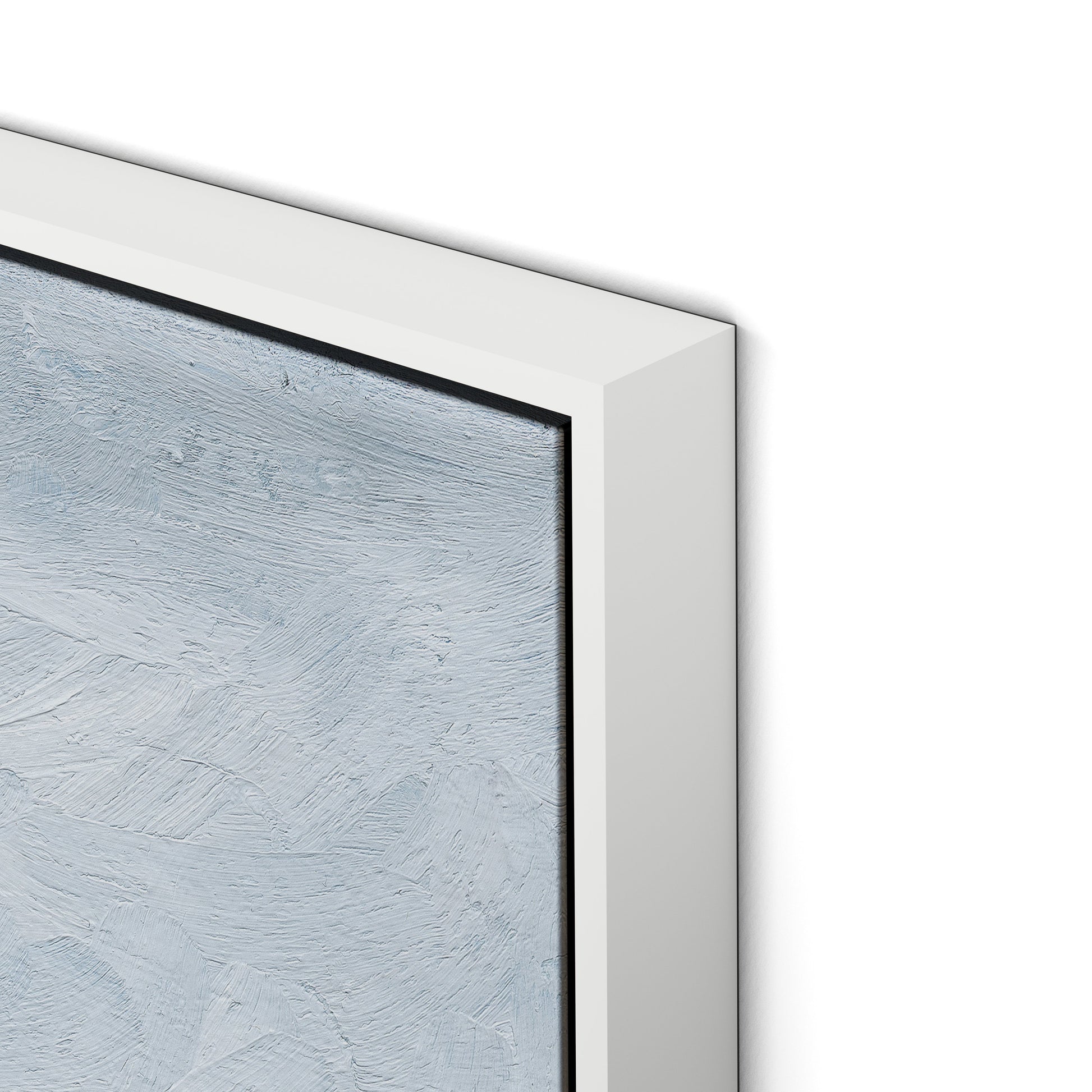 Yellow Flower Field Canvas Floater Framed / 26 x 32 in / White